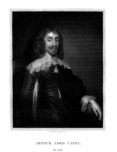 Arthur Capel, 1. baron Capel, engelsk royalist, 1825. af T. A. Dean