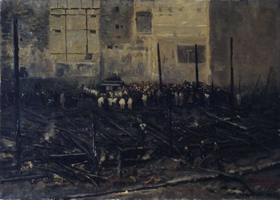 Le Bazar de la Charité efter branden den 4. juni af T. Bianco