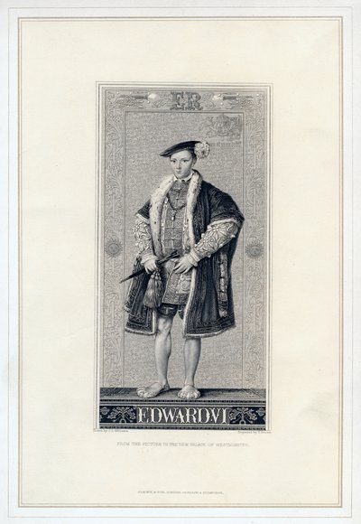 Edward VI, konge af England. af T. Brown