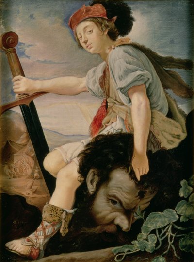 David med Goliats hoved af T. Flatman