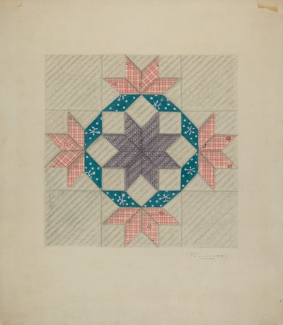 Patchwork Quilt mønster af T. Joyce