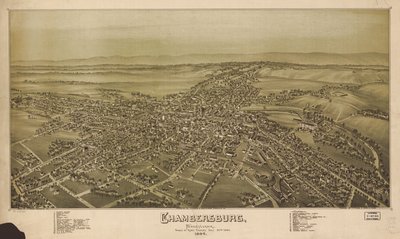 Perspektivkort ikke tegnet i målestok. Fugleperspektiv. LC Panoramic maps (2. udgave), 749 Også tilgængelig via Library of Congress-webstedet som et rasterbillede. Indekseret for interessepunkter. AACR2 af T. M. Fowler