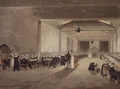 Dining Hall, Asylum, fra Ackermanns 