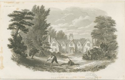 Fenton - Clayton Hall: stålgravering, nd [c 1840] (tryk) af T Taylor