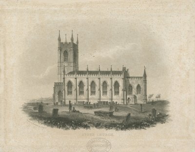 Stoke-upon-Trent Church [Ny]: stålgravering (vignetter) og [midten af det 19. århundrede] (tryk) af T Taylor