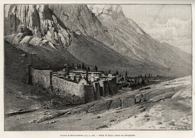 Klosteret St. Catherine, Egypten. Taylors gravering for at illustrere historien "" Voyage dans l