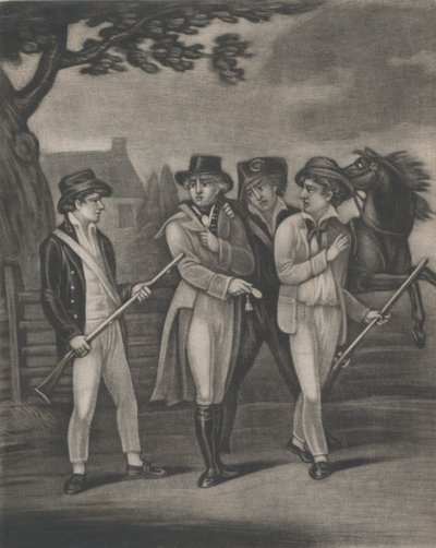 The Taking of Major André by the Incorruptible Paulding, Williams and Vanvert, Jul..., 4. juli 1812 af T. W. Freeman