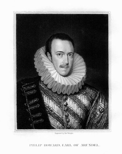 Saint Philip Howard, 20. jarl af Arundel, engelsk adelsmand, 1826. af T. Wright