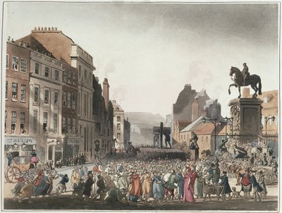 Pillory at Charing Cross fra Ackermanns 