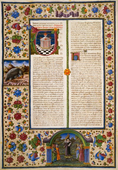 Incipit fra First Book of Maccabees, fra bind I af Bible of Borso d