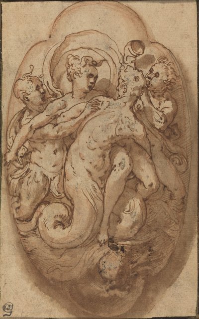 Mytologiske figurer af Taddeo Zuccaro