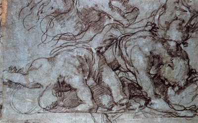 The Fighters, 1500-tallet. af Taddeo Zuccari