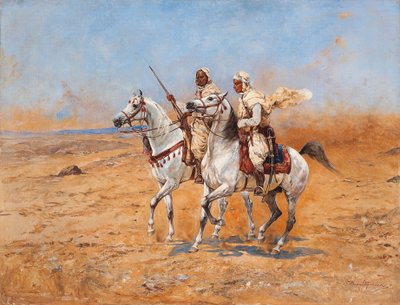 Krydser ørkenen (olie på lærred) af Tadeusz Ajdukiewicz