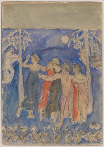 Dansende nymfer af Tadeusz Makowski