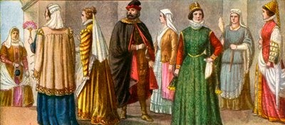 Italiensk kjole fra det 16. århundrede af Tancredi Scarpelli