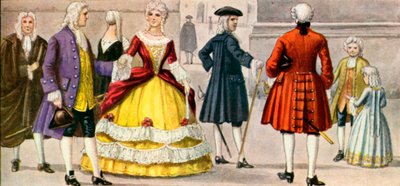Italiensk kjole fra det 18. århundrede af Tancredi Scarpelli