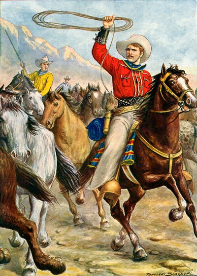 Amerikansk cowboy af Tancredi Scarpelli