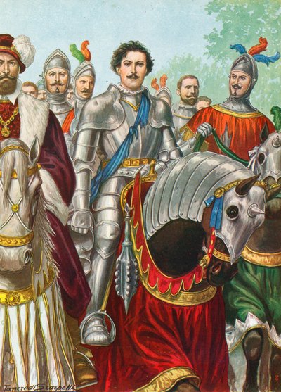 Ettore Fieramosca efter slaget ved Barletta i 1503 af Tancredi Scarpelli