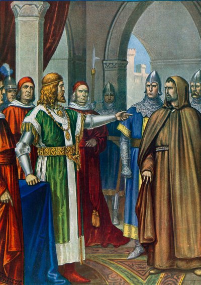 Frederick Barbarossa og Arnold af Brescia af Tancredi Scarpelli