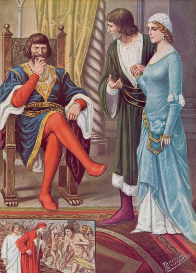 Illustration til Dantes guddommelige komedie af Tancredi Scarpelli