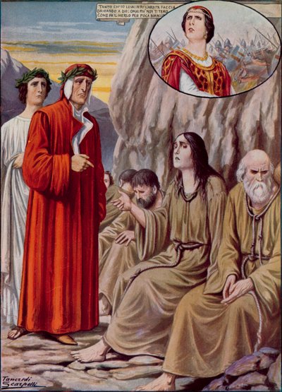 Illustration til Dantes guddommelige komedie af Tancredi Scarpelli