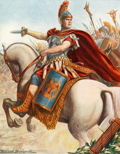 Lucius Cornelius Scipio i slaget ved Magnesia af Tancredi Scarpelli