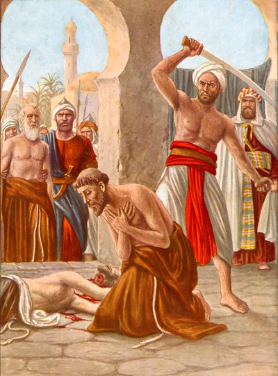 Broder Jacopo de Padovas martyrdød i Indien af Tancredi Scarpelli