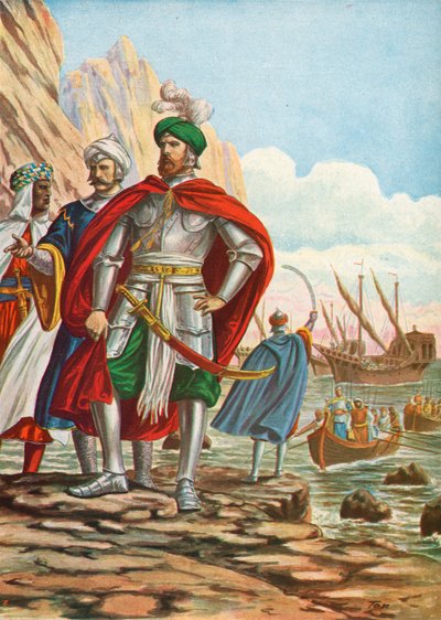Mustafa landede på øen Cypern i 1570 af Tancredi Scarpelli