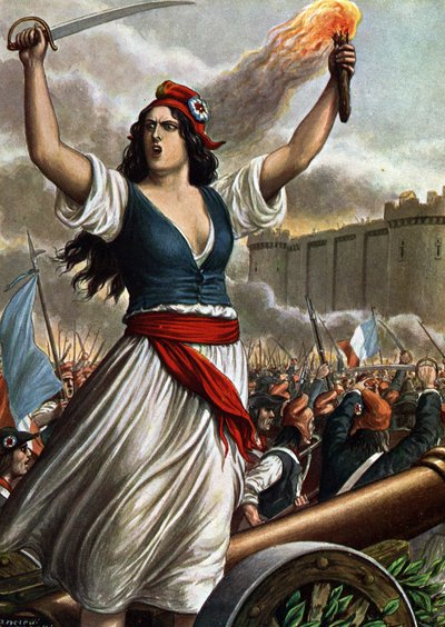 Fransk revolution i 1789: stormen af ​​Bastillen den 14. juli af Tancredi Scarpelli