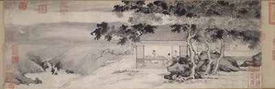 Drikker om natten, Ming-dynastiet, ca. 1520-23 af Yin Tang