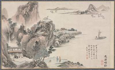 En af otte udsigter over floderne Xiao og Xiang, 1788. af Tani Bunch