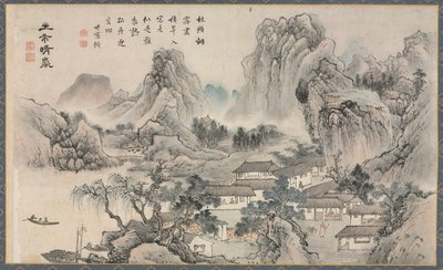 Udsigt over floderne Xiao og Xiang, 1788. af Tani Bunch
