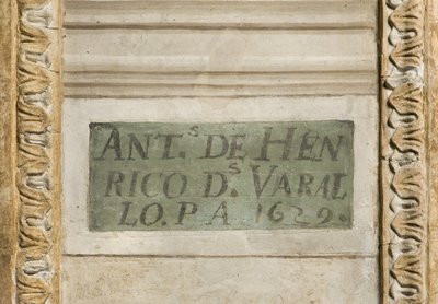 Kunstnerens underskrift, skytsenglens kapel af Tanzio da Varallo