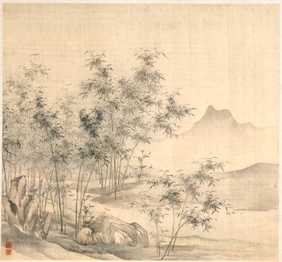A Solitary Crane in the Bamboo Grove, early 1600s. dani af Tao Hong