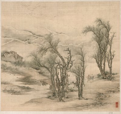 Returning Peasants in a Spring Evening, early 1600s. dani af Tao Hong