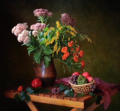 Efterårsblomsterstilleben af Tatyana Skorokhod