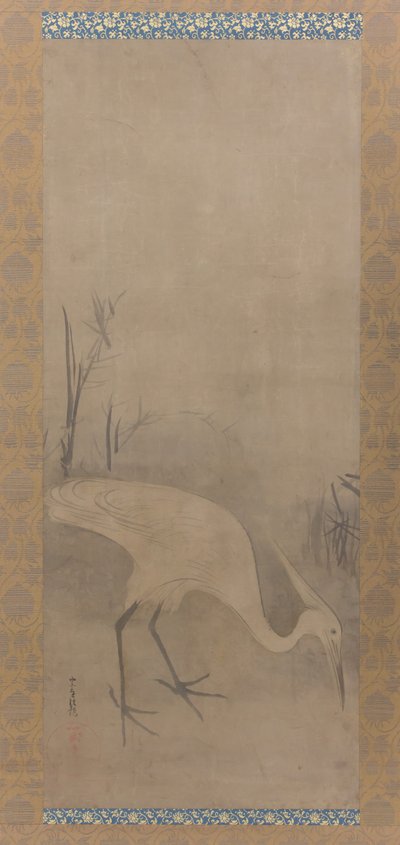 White Heron Shirosagi zu, begyndelsen af det 17. århundrede. af Tawaraya Sotatsu