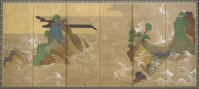 Bølger ved Matsushima af Tawaraya Sotatsu