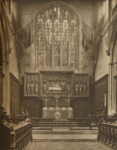 Chancel and East Window of St. Margarets, Westminster, c1935. af Taylor