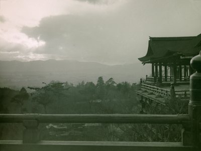Kiyomizu-dera tempel i Kyoto, ca. 1900 - 1915 (fotografi) af Teijiro Takagi