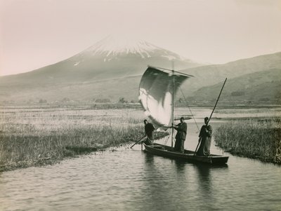 Fuji-bjerget set fra Tokaido, ca. 1900 - 1915 (fotografi) af Teijiro Takagi