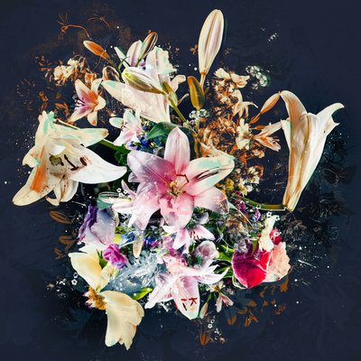 Bouquet VIII, 2018 (blandet medier på lærred) af Teis Albers