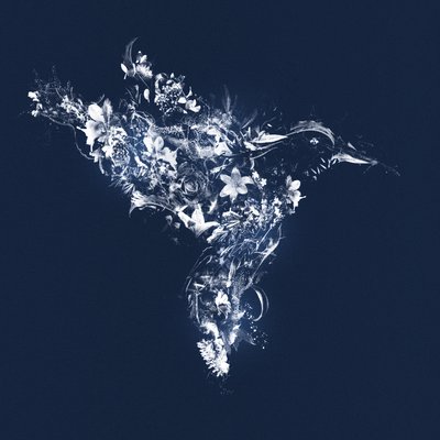 Floralbird, 2019 (blandet medier på lærred) af Teis Albers