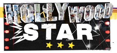 Hollywood Star, 2015 (Collage på lærred) af Teis Albers
