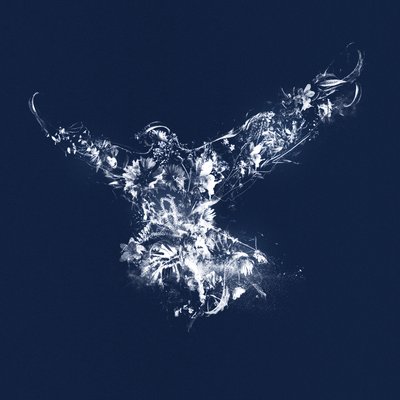 In Flight, 2019 (Collage på lærred) af Teis Albers