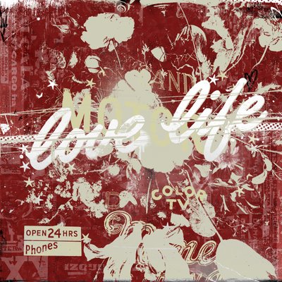 Love Life, 2015 (Collage på lærred) af Teis Albers