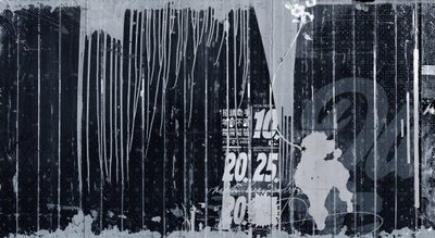 Poodle Doodle, 2015 (Collage på lærred) af Teis Albers
