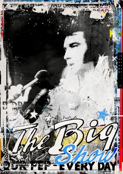 The Big Show, 2016 (Collage på lærred) af Teis Albers