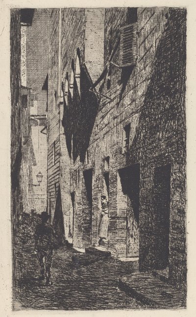 Dante da Castigliones hus [Huset af Dante da Castiglione] af Telemaco Signorini
