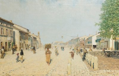 Forstad til Porta Adriana i Ravenna af Telemaco Signorini